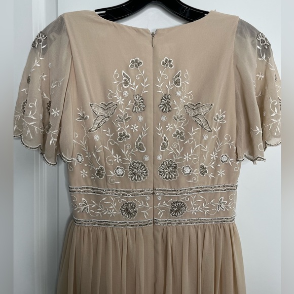 NWOT Anthropologie BHLDN Fresna Dress Embellished Maxi Size 0 - Picture 9 of 13